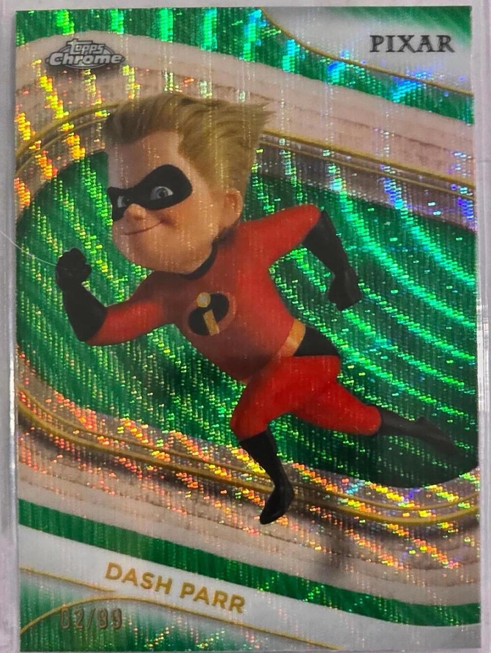 Topps Chrome Pixar Dash Parr Limited Edition Trading Card #151 2/99